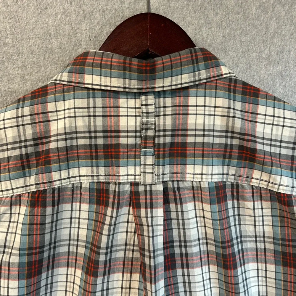 The North Face Mens Medium‎ Hammets Shirt Plaid Button Front Short Sleeve Gorp